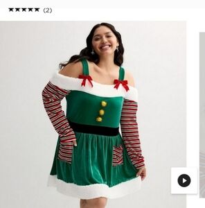 Born famous juniors plus size 2x christmas dress